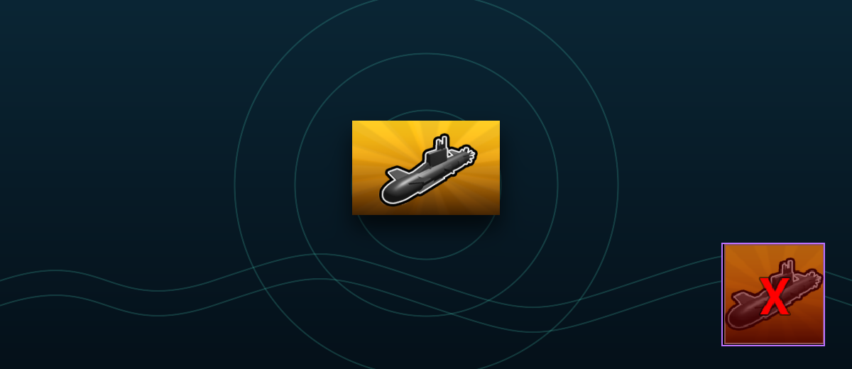 Attack Submarine Military Tycoon Submarine guide artwork and item card
