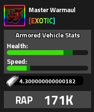 Master Warmaul Military Tycoon