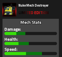 Nuke Mech Destroyer Limited Edition Military Tycoon card