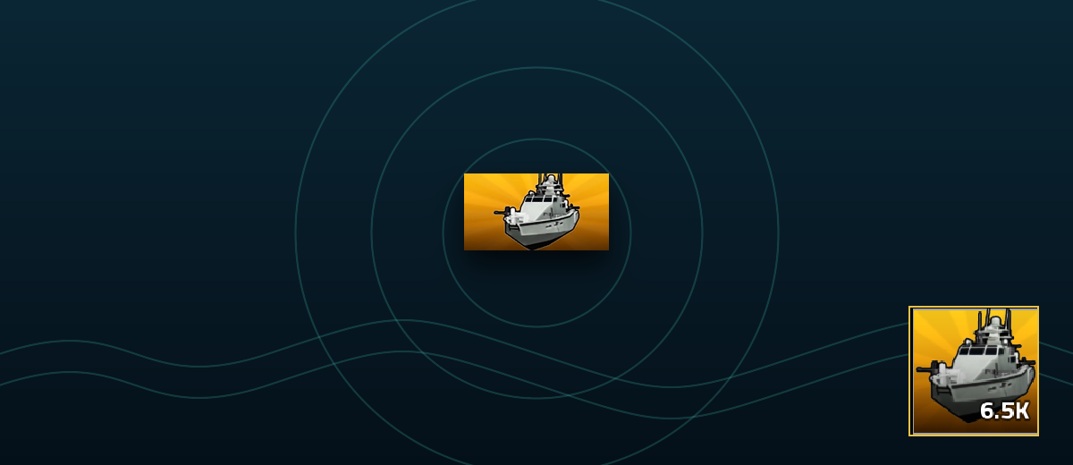 Patriot Boat Military Tycoon Air-defence boat guide artwork and item card