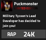 Puckmonster Military Tycoon