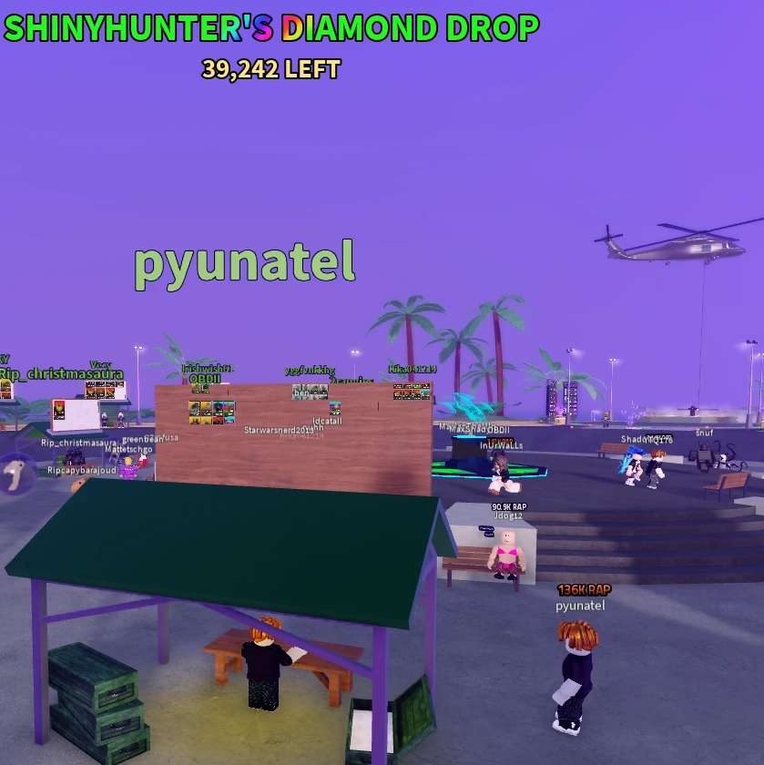ShinyHunter 100K Diamond Drop Military Tycoon