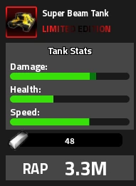 Super Beam Tank Military Tycoon