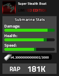 Super Stealth Boat Military Tycoon