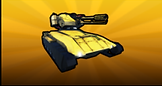 Gold Pyro Tank in Military Tycoon